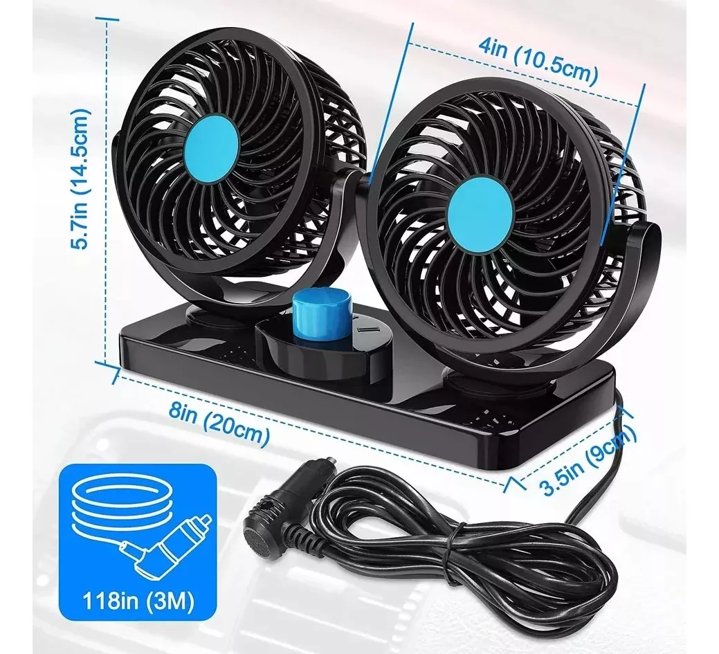 Miniatura 5 de Ventilador De Coche giratorio